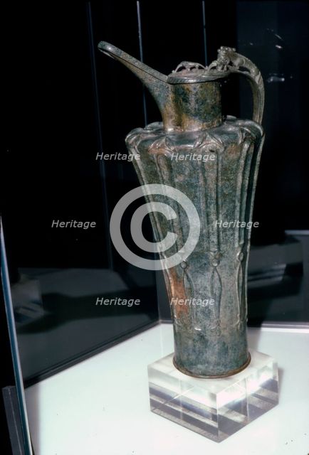 Bronze Celtic Flagon from Durrnberg, 5th Century BC. Artist: Unknown.