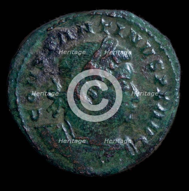 Bronze coin of Constantine I, 4th century. Artist: Unknown