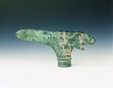 Bronze dagger axe, Eastern Zhou dynasty, China, 6th-early 5th century BC. Creator: Unknown
