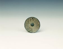 Bronze dagger pommel, Late Warring States, China, 3rd century BC. Creator: Unknown