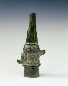 Bronze ferrule with sphinx-like animal, Eastern Zhou dynasty, China, 5th century BC