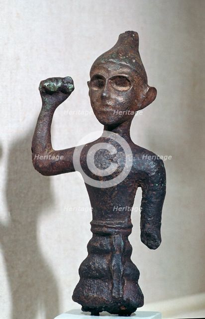 Bronze figure of a Canaanite deity, 16th century BC. Artist: Unknown