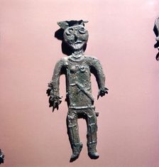 Bronze figure of man from the steppe-lands, USSR