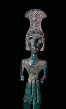 Bronze figurine of a warrior, Canaanite, c2000-c1700 BC