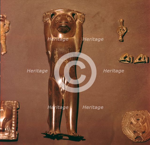 Bronze Figurine of Bear, used in Shaman's Ritual, Perm Region, Russia. Artist: Unknown.