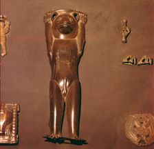 Bronze Figurine of Bear, used in Shaman's Ritual, Perm Region, Russia