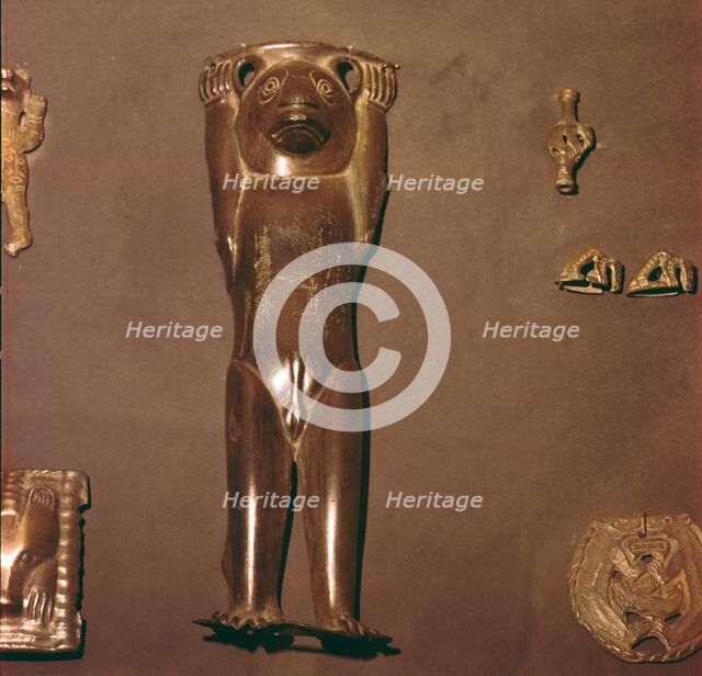 Bronze Figurine of Bear, used in Shaman's Ritual, Perm Region, Russia. Artist: Unknown.