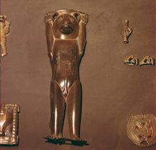 Bronze Figurine of Bear, used in Shaman's Ritual, Perm Region, Russia