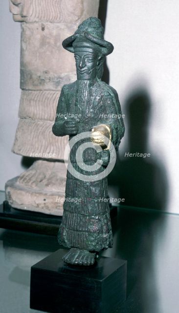 Bronze figurine of The God with the Golden Hand, early 2nd millenium BC. Artist: Unknown