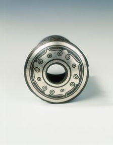 Bronze fitting with silver inlays, Eastern Zhou dynasty, China, 4th-3rd century BC