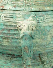 Bronze gui with animal head handles, late Western Zhou dynasty, China, 9th-8th century BC. Creator: Unknown