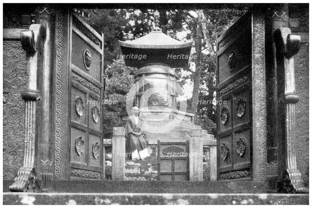 Bronze gate and tomb, Shiba Park, Tokyo, Japan, 1904. Artist: Unknown