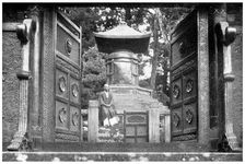 Bronze gate and tomb, Shiba Park, Tokyo, Japan, 1904