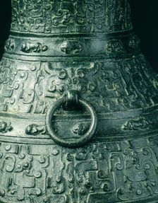 Bronze hu with animals and humans, Late Spring and Autumn, China, 5th century BC. Creator: Unknown