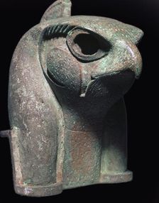 Bronze head of the Egyptian god Ra