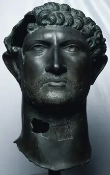 Bronze head of the Emperor Hadrian, Roman, (c122 AD?). Creator: Unknown