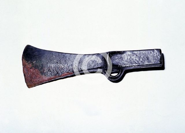 Bronze heel axe with ring, of Atlantic influence, from Solana Peñarrubia.