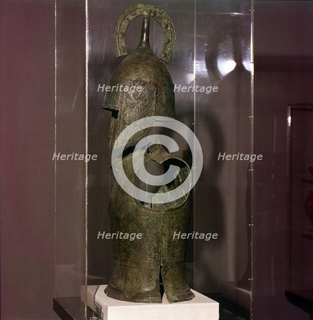 Bronze Helmet and Cuirass, late Geometric period, 8th century BC. Artist: Unknown.
