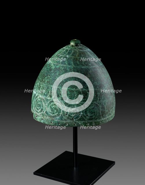 Bronze helmet, Late Helladic IIA Period (c1600-c1450 BC). Artist: Unknown.