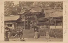 Bronze Horse Buddhist temple, Nagasaki, Japan, 1870-1900. Creator: Ueno Hikoma
