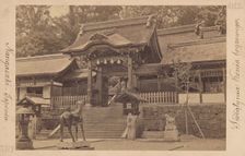 Bronze Horse Buddhist temple, Nagasaki, Japan, 1870-1900. Creator: Ueno Hikoma