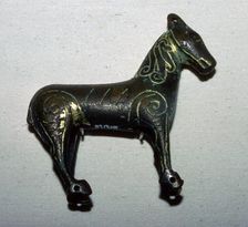 Bronze horse-shaped weather vane