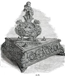 Bronze Inkstand - 16th Century, 1850. Creator: Unknown