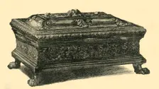 Bronze inkstand, early-mid 15th century, (1881). Creator: W F Randall