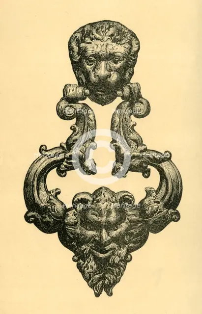 Bronze knocker, c1560, (1881). Creator: J Brooke.