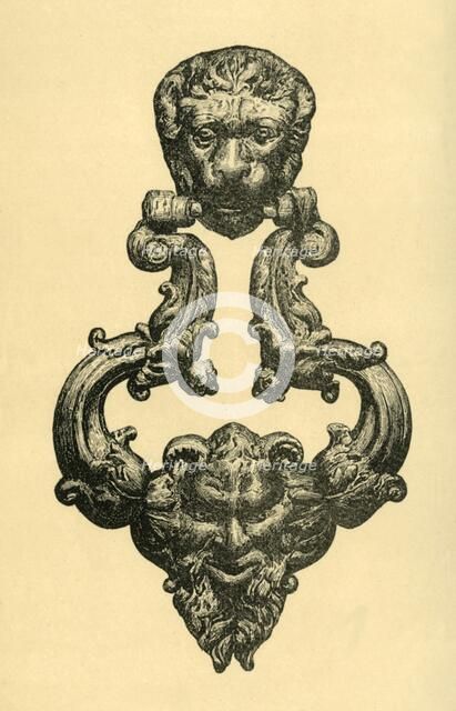 Bronze knocker, c1560, (1881). Creator: J Brooke.