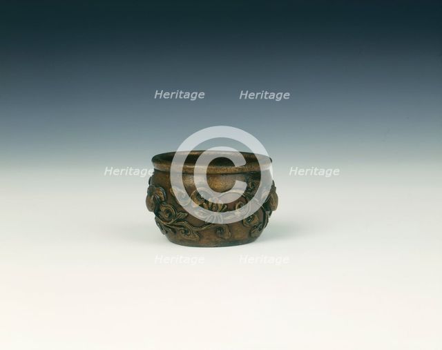 Bronze paperweight, Ming dynasty, China, 1368-1644. Creator: Unknown.