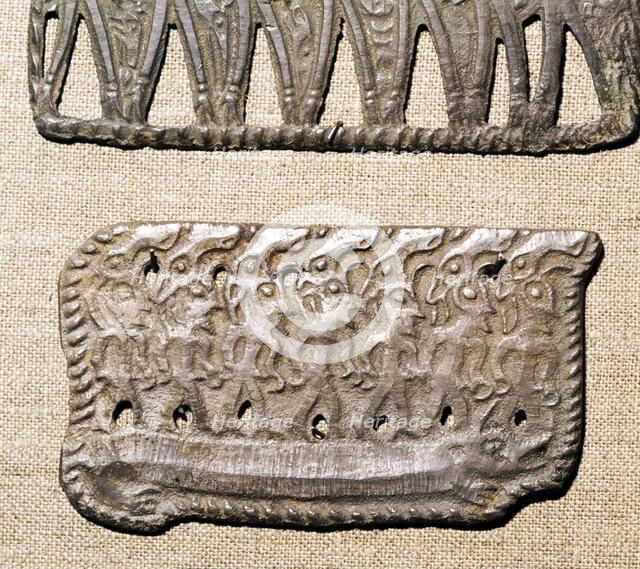 Bronze Plaque from Kama River Tribes, USSR, 3rd century BC-8th century.  Artist: Unknown.