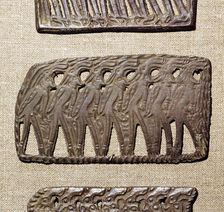 Bronze Plaque from Kama River Tribes, USSR, 3rd century BC-8th century