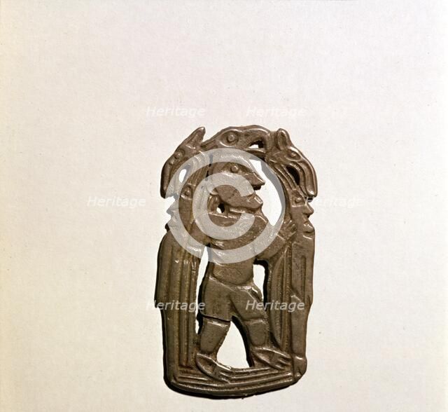 Bronze Plaque, Kama River Tribes, 3rd century BC-8th century. Artist: Unknown.