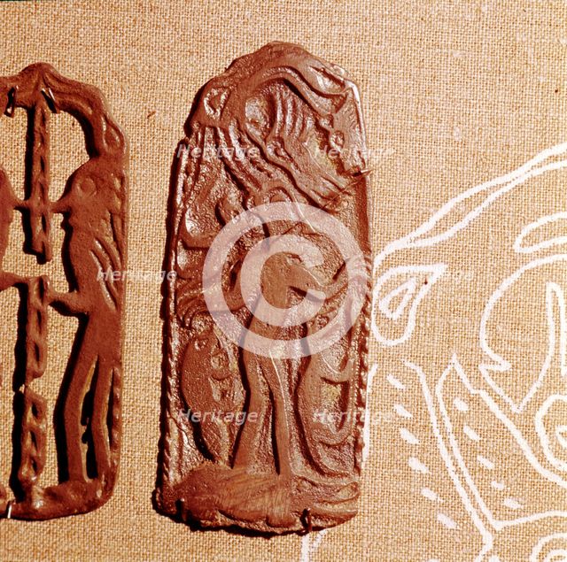 Bronze Plaque, Kama River Tribes, USSR, 3rd century BC-8th century.   Artist: Unknown.