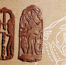 Bronze Plaque, Kama River Tribes, USSR, 3rd century BC-8th century