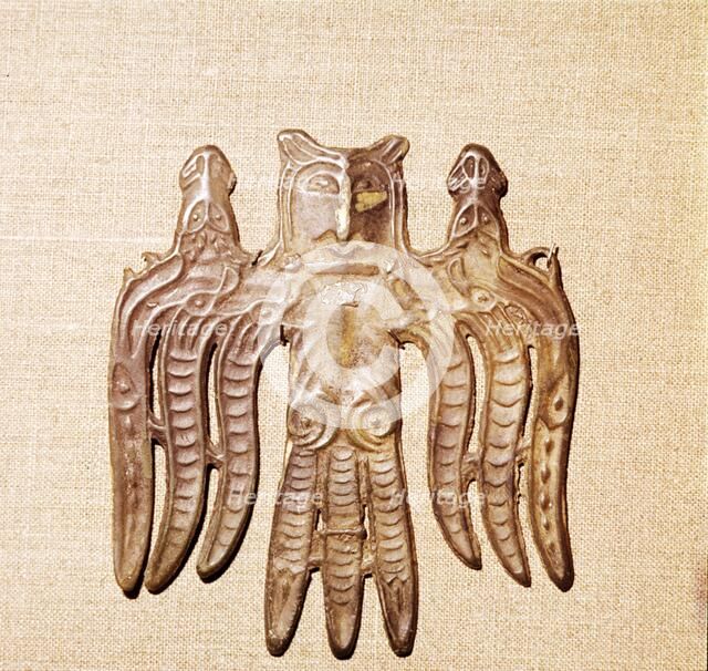 Bronze Plaque, Kama River Tribes Mircaulous Image of Shamanism, 3rd century BC-8th century Artist: Unknown.