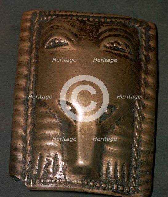 Bronze plaque of a bear from the Perm' region of Siberia, 8th century. Artist: Unknown