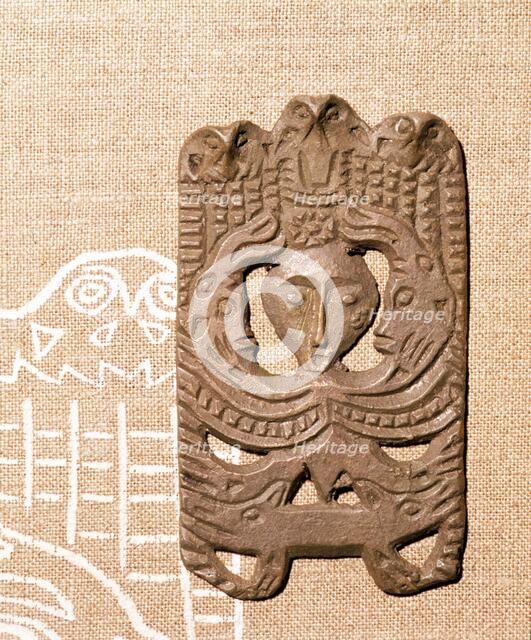 Bronze Plaque related to Shamanism and Magic, Kama River Area, USSR, 3rd century BC-8th century. Artist: Unknown.