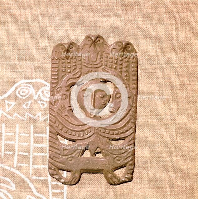Bronze Plaque related to Shamanism and Magic, Kama River Area, USSR, 3rd century BC-8th century. Artist: Unknown.