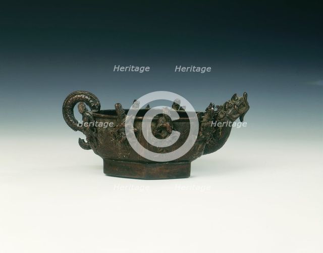 Bronze pouring vessel, Late Ming dynasty, China, 1600-1644. Creator: Unknown.