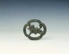 Bronze quadrafoil fitting, Tang to Northern Song dynasty, China, 8th-11th century. Creator: Unknown