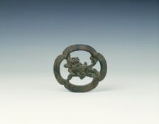 Bronze quadrafoil fitting, Tang to Northern Song dynasty, China, 8th-11th century