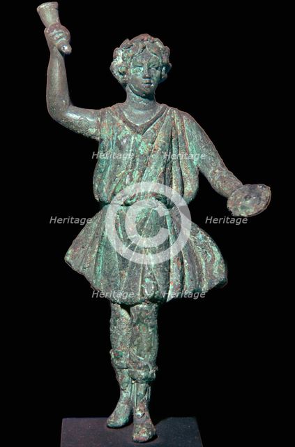 Bronze Roman household god. Artist: Unknown