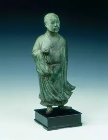 Bronze statue of a standing official, Ming dynasty, China, 2nd half of 16th century. Creator: Unknown