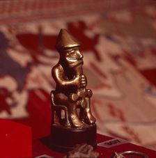 Bronze statuette of Thor, Viking God, c1000