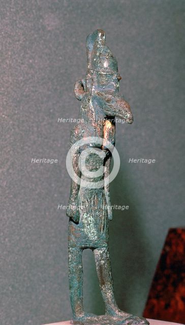 Bronze statuette of the Egyptian god Set. Artist: Unknown