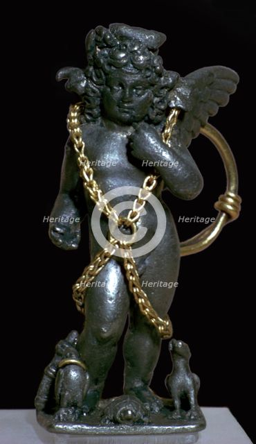 Bronze statuette of the infant Horus. Artist: Unknown