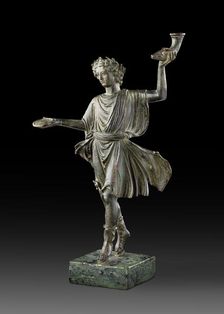 Bronze statuette of a Lar (household god), 1st century