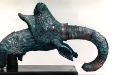 Bronze Sculpture with Gold Incrustations